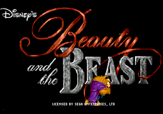 Beauty and the Beast - Roar of the Beast (USA) Title Screen